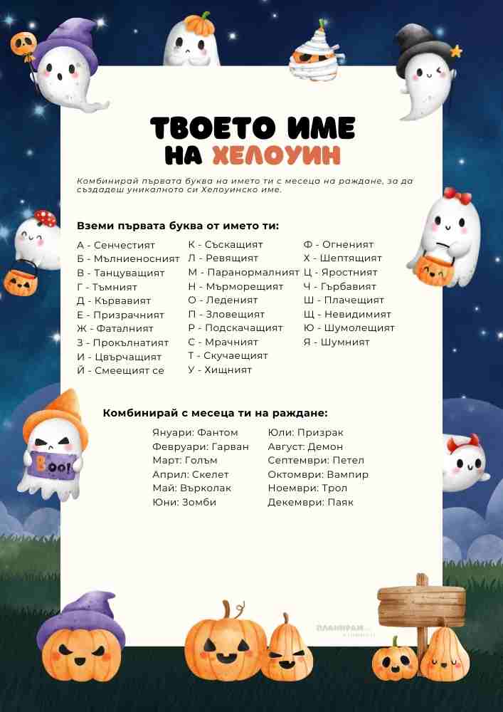 Хелоуин име