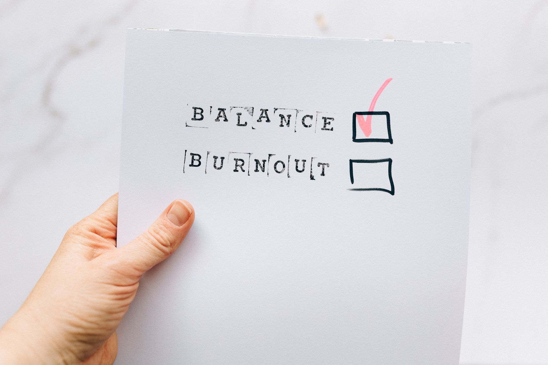 checklist in a white bondpaper