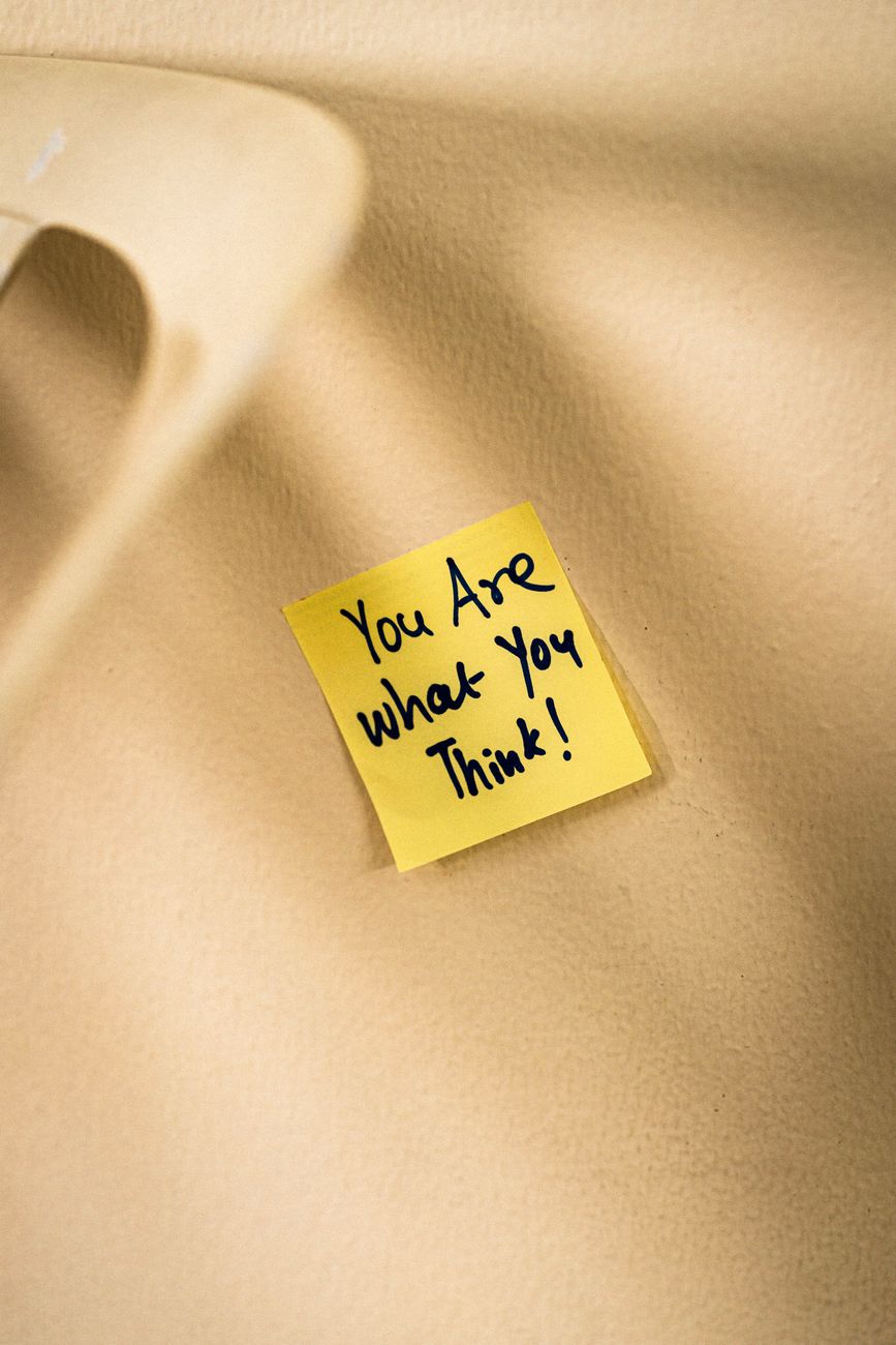 text on sticky note