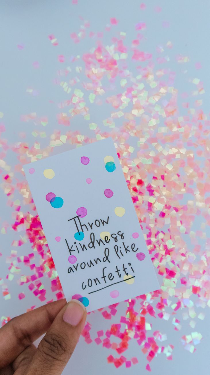 card with text written on it