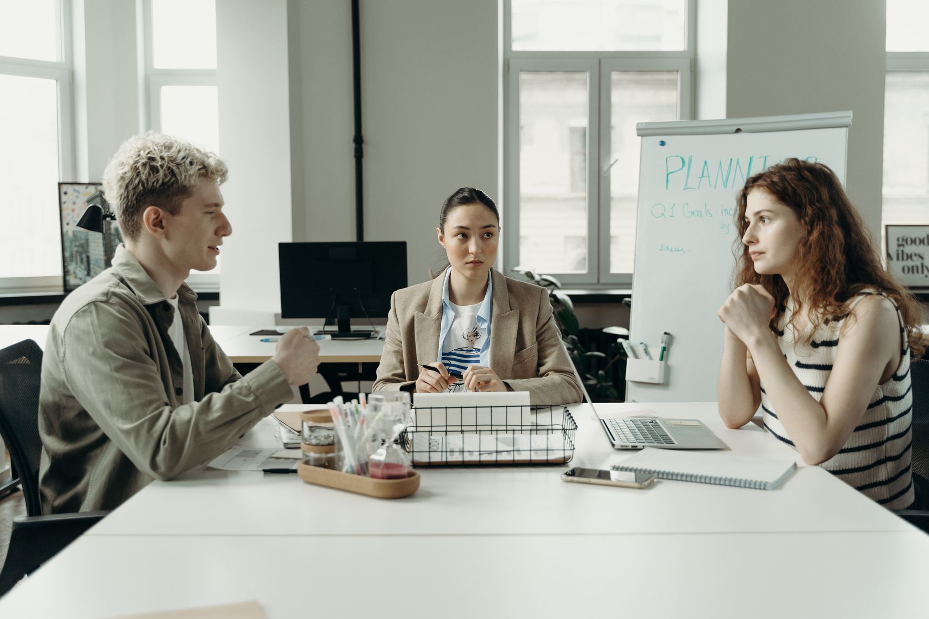 people in a meeting
